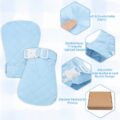 Adult Baby Soft Padded Quilted Cotton Locking Mittens