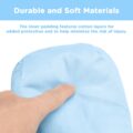 Adult Baby Soft Padded Quilted Cotton Locking Mittens