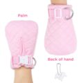 Adult Baby Soft Padded Quilted Cotton Locking Mittens