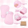 Adult Baby Soft Padded Quilted Cotton Locking Mittens