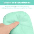 Adult Baby Soft Padded Quilted Cotton Locking Mittens