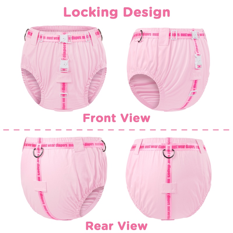 Unpotty Training Locking Chastity Diaper Cover