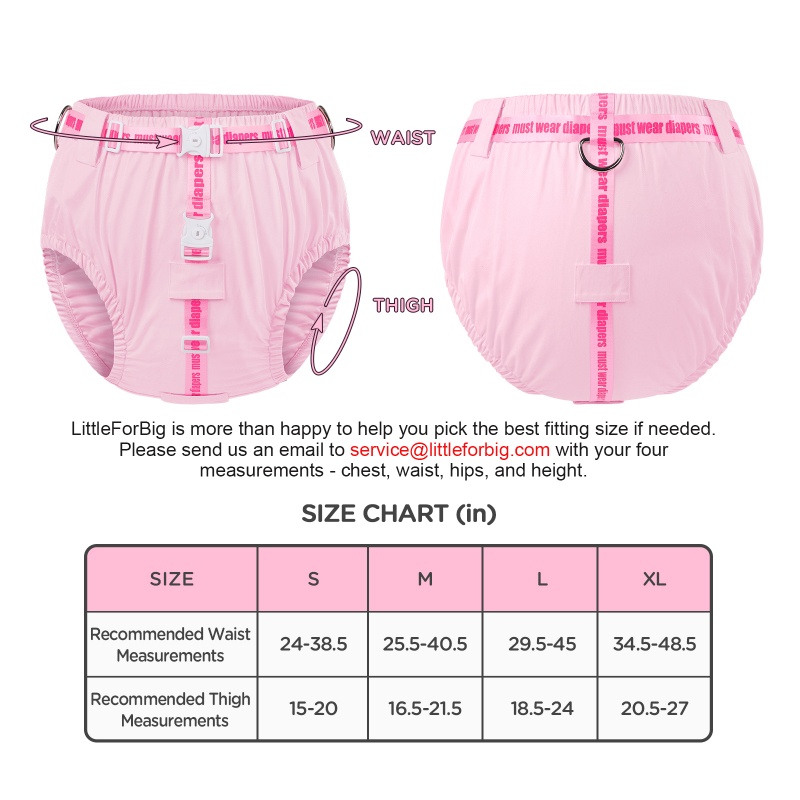 Unpotty Training Locking Chastity Diaper Cover
