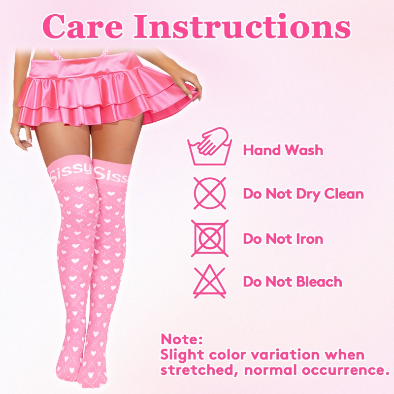 SissyUniversity Baby Over The Knee Silk Stockings