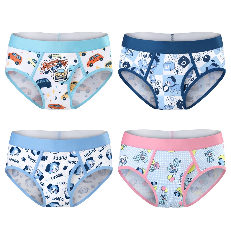 Little Blue Puppy Briefs Set