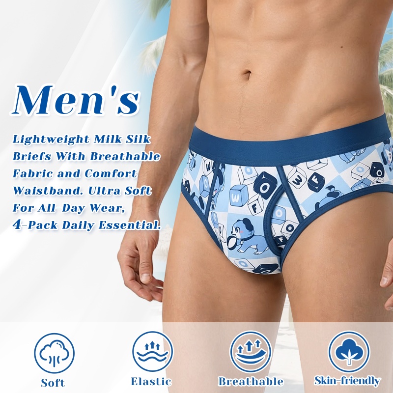 Little Blue Puppy Briefs Set