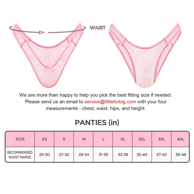 Little Secret See-through V-shape High Leg Plastic Thong Panties