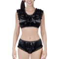 Ruffle bandeau tanktop crop top