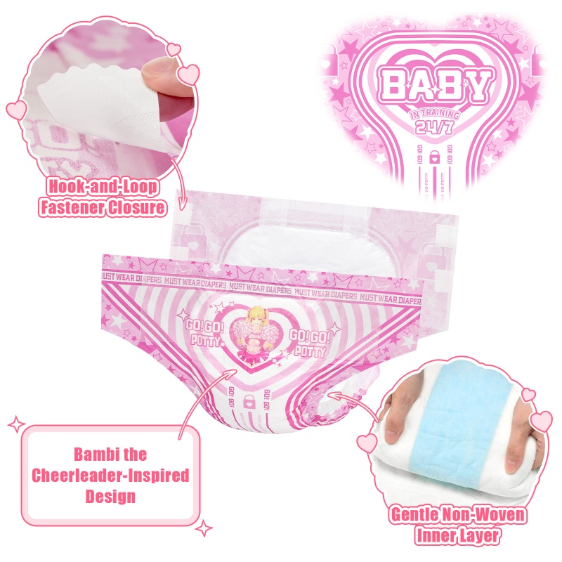 Baby in Training Ultra Absorbent Adult Diapers 10 Pieces Pack (M)/(L)/(XL)