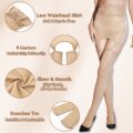 SissyUniversity Lace Sheer Garter Skirt Stockings