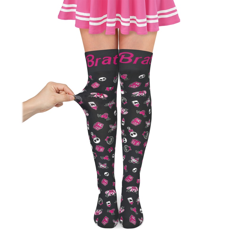 Baby Goth Over-the-Knee Silk Stockings