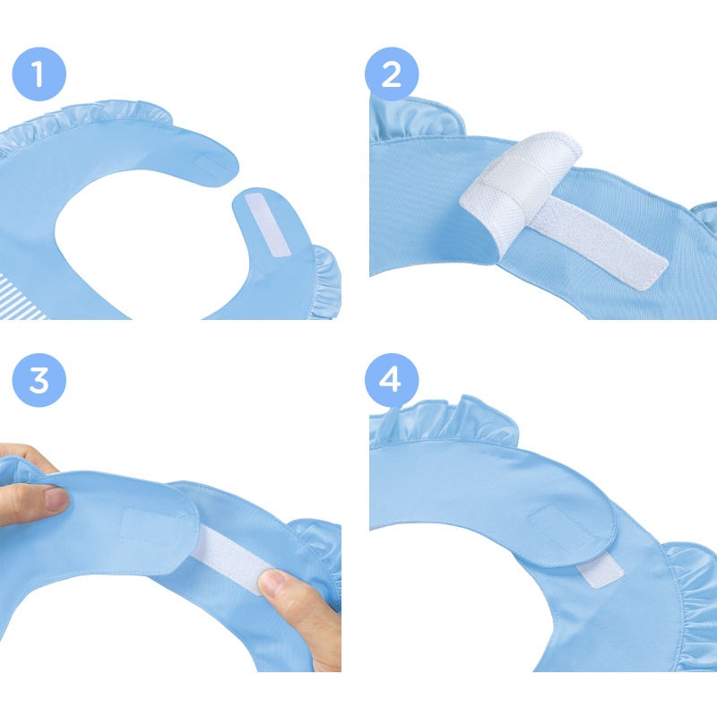 Little Blue Big Baby Ruffle Bib