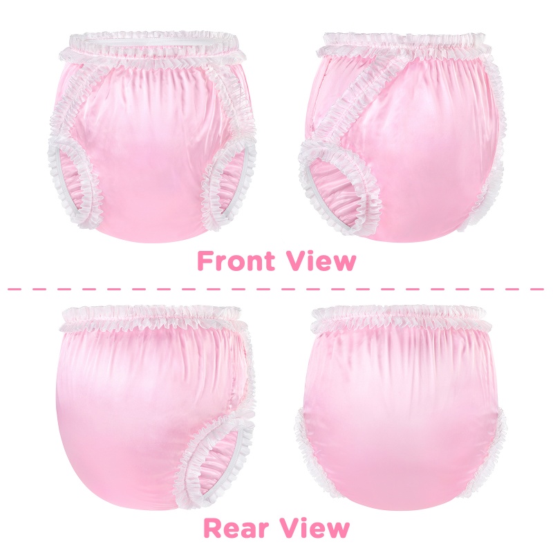 Baby Satin Lace Frill Adult Diaper Cover