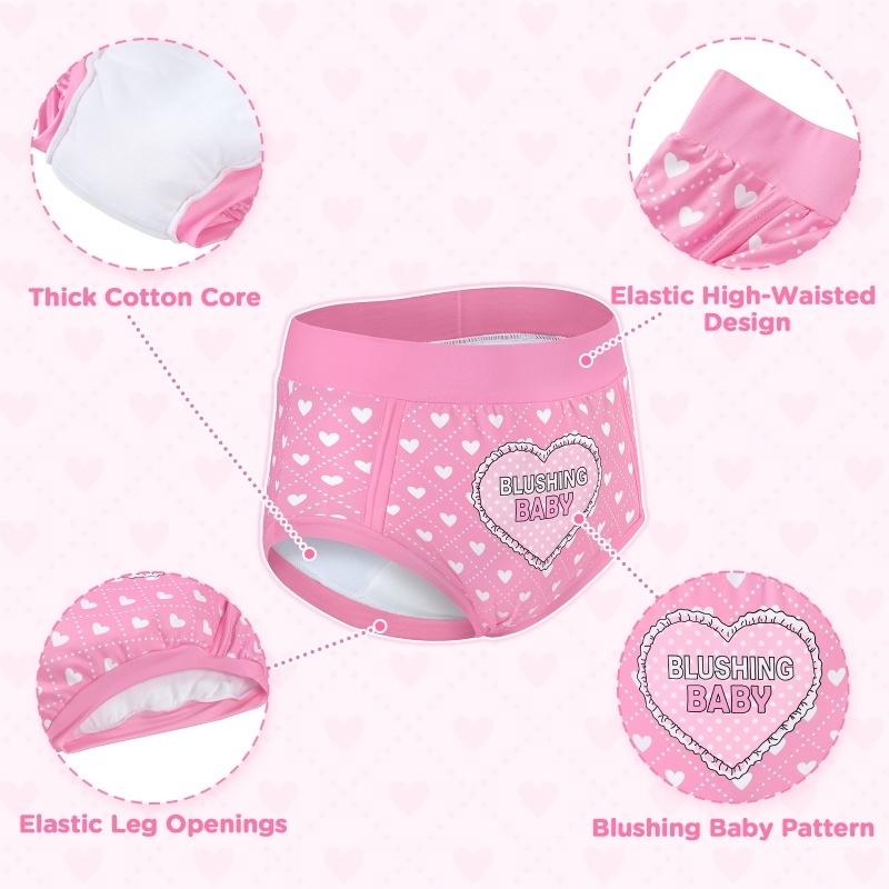 Blushing Baby High-Waisted Briefs Training Pants