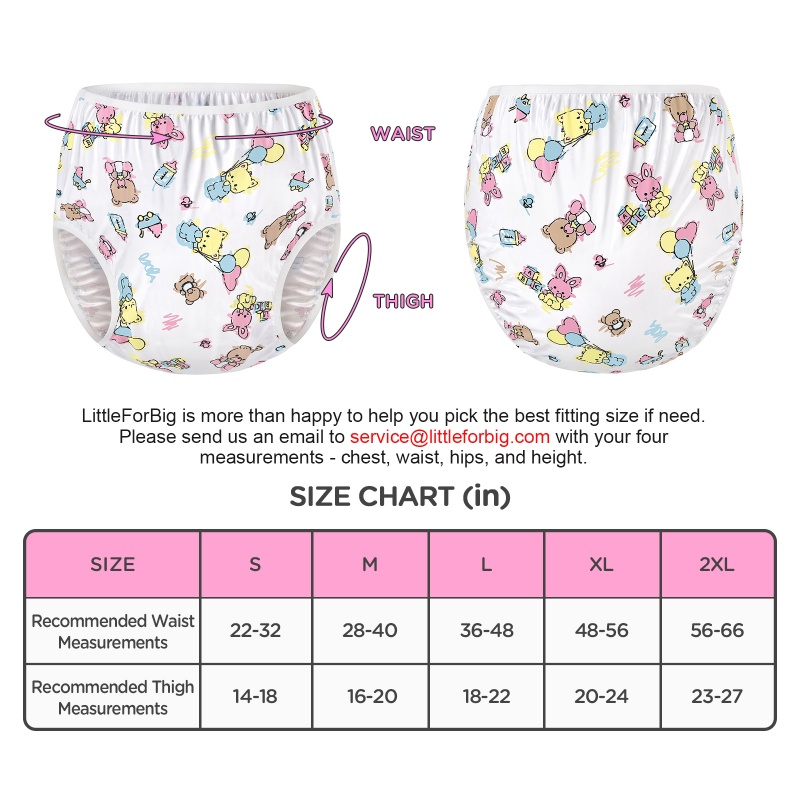 Baby Cuties Adult Plastic Pull-On Diaper Pants Cover