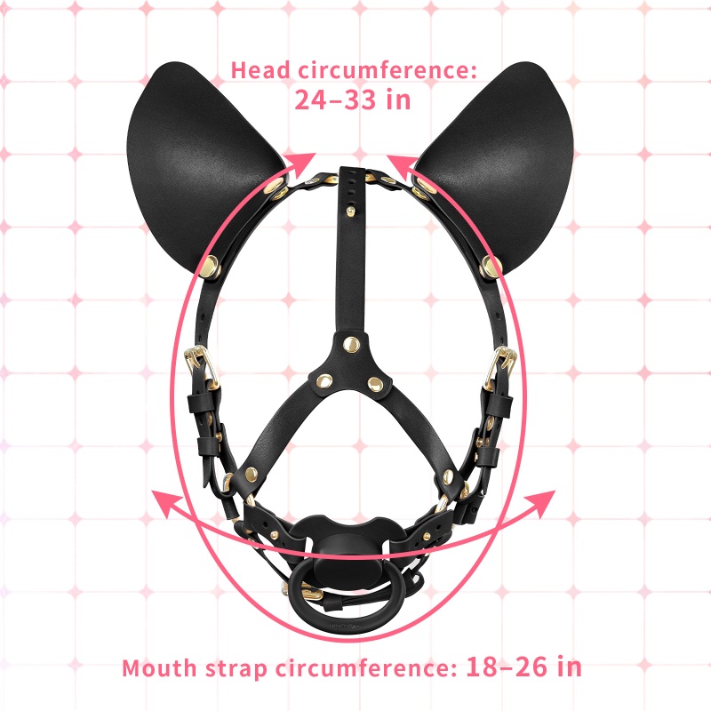 Little Furry Pacifier Petplay Head Harness