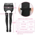 SissyUniversity Lace Sheer Garter Skirt Stockings