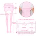 SissyUniversity Lace Sheer Garter Skirt Stockings