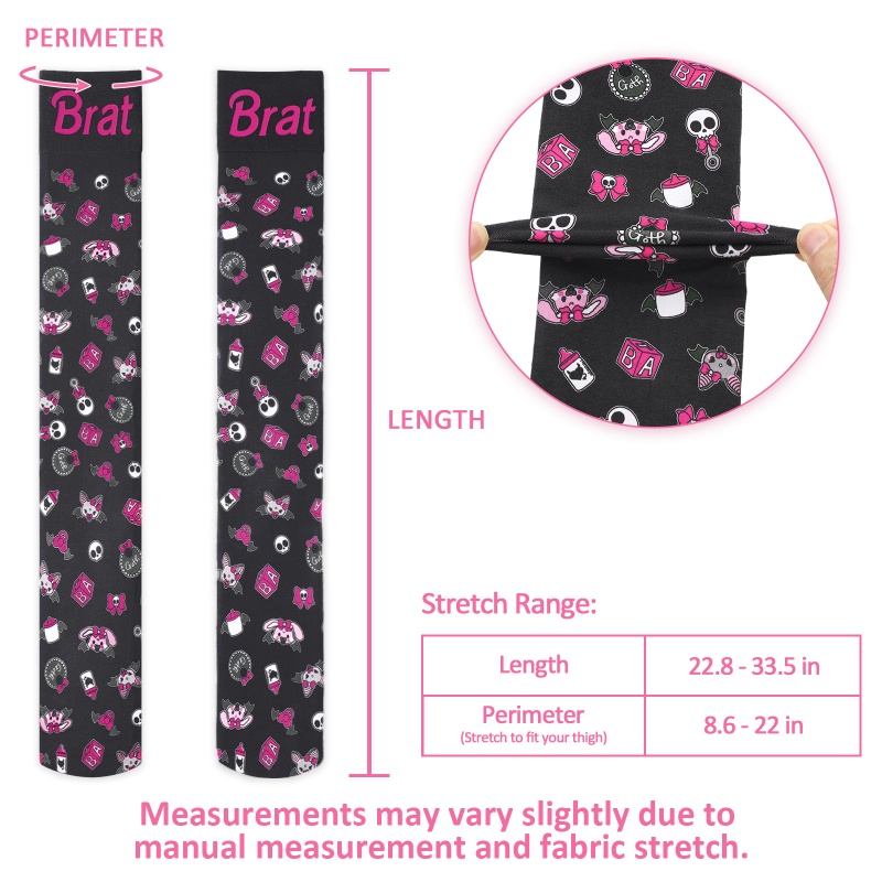 Baby Goth Over-the-Knee Silk Stockings