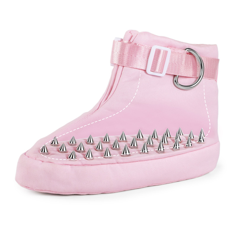 Forced Regression Crawling Trainer Locking Booties with Spike Pink