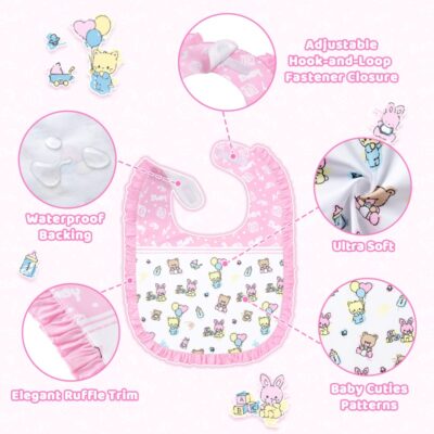 Baby Cuties Big Baby Ruffle Bib