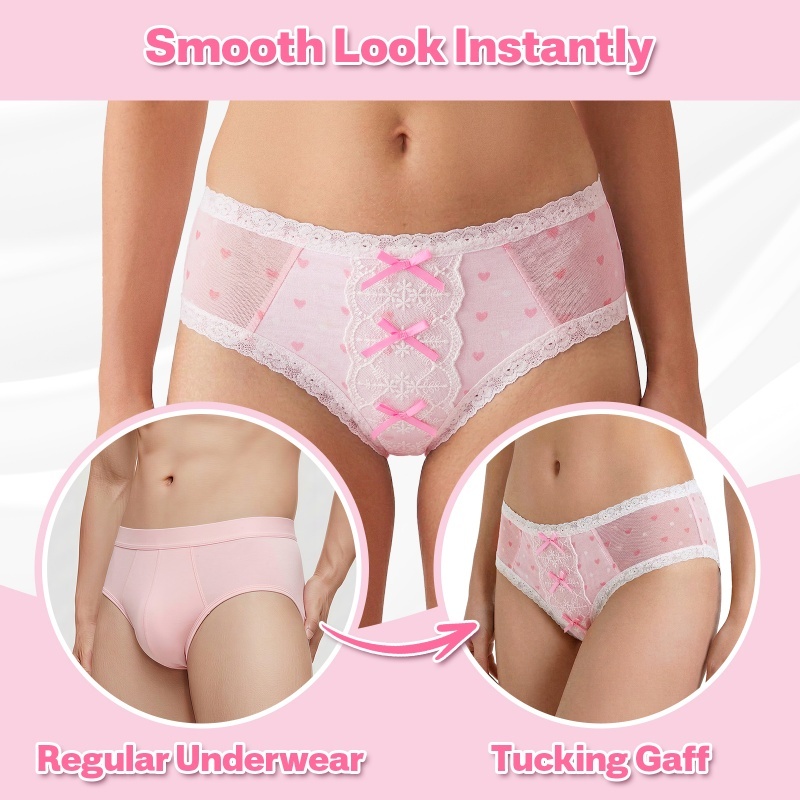 Pink Princess Tucking Gaff Panties Set 3-Pack