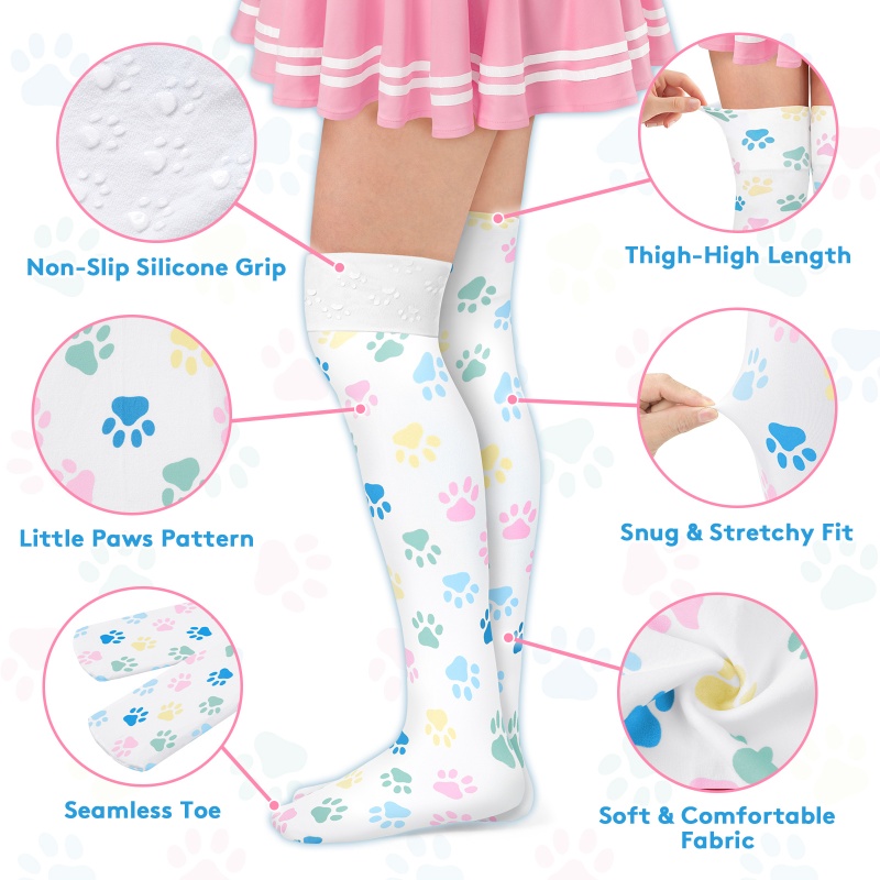 Little Paws Over-the-Knee Silk Stockings