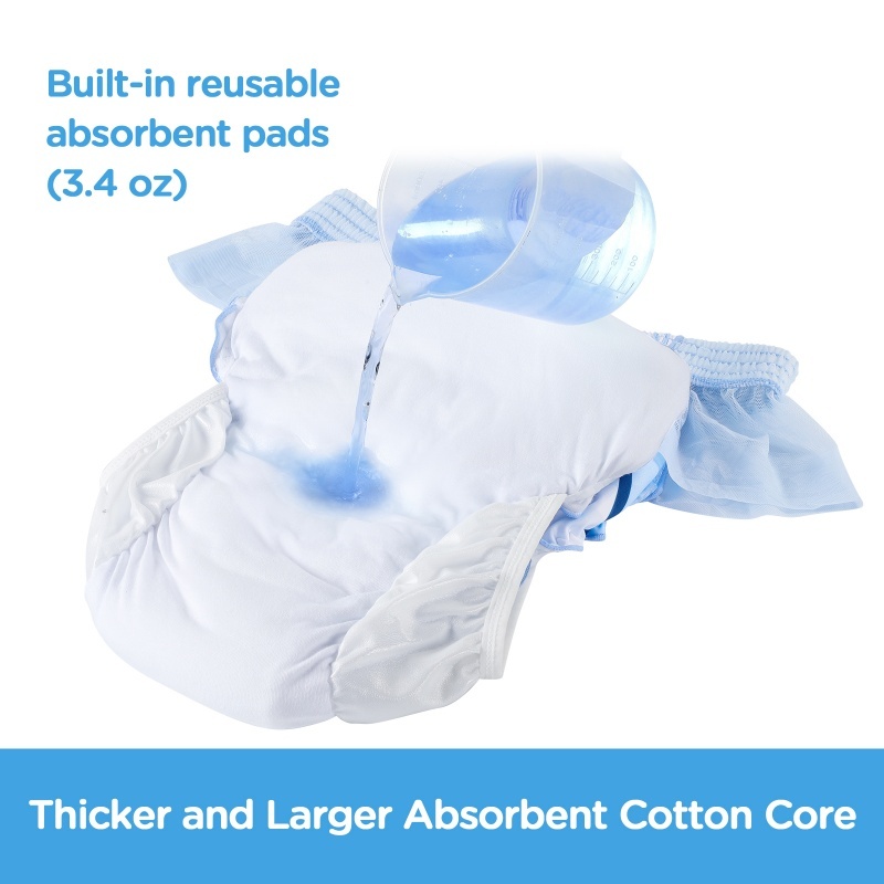 Little Blue Easy-Up Side Mesh Adult Training Pants