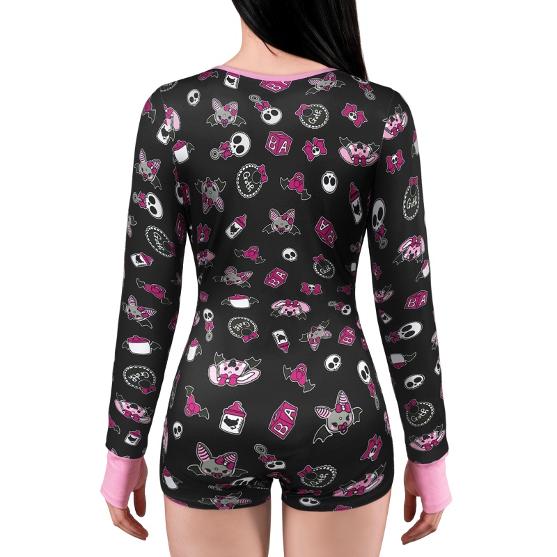 Baby Goth Thumb Sucker Romper Onesie