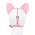 Little Furry Fluffy Ears Pacifier Petplay Head Harness