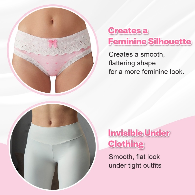 Pink Princess Tucking Gaff Panties Set 3-Pack