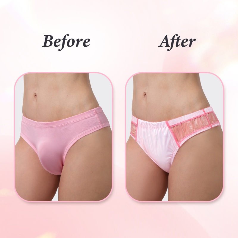 SissyUniversity Plastic Tucking Gaff Brazilian Cheeky Panties
