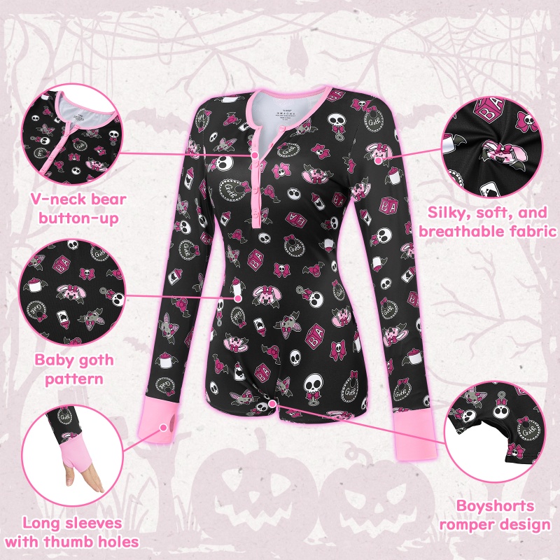 Baby Goth Thumb Sucker Romper Onesie