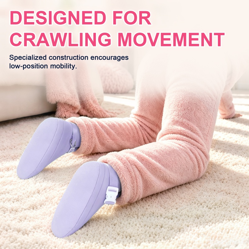 Forced Regression Crawling Trainer Locking Booties with Spike Purple