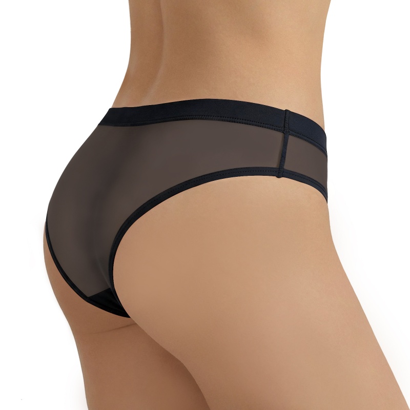Camel Toe Tucking Gaff Brazilian Cheeky Panties Black