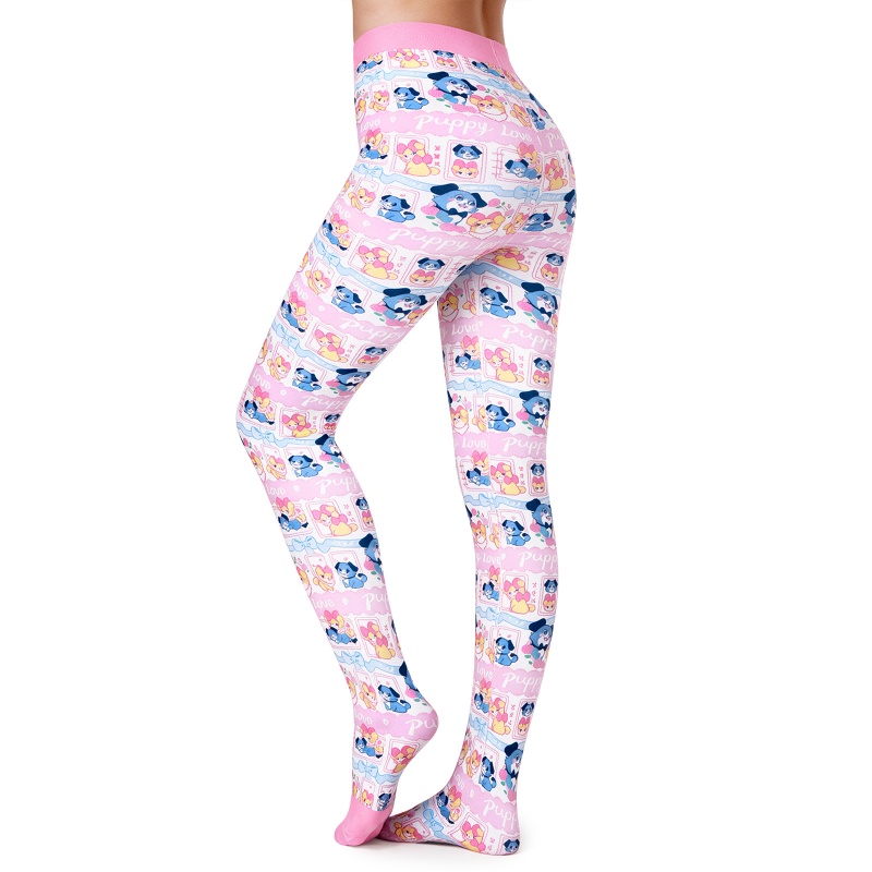Puppy Love Little Blue Tights
