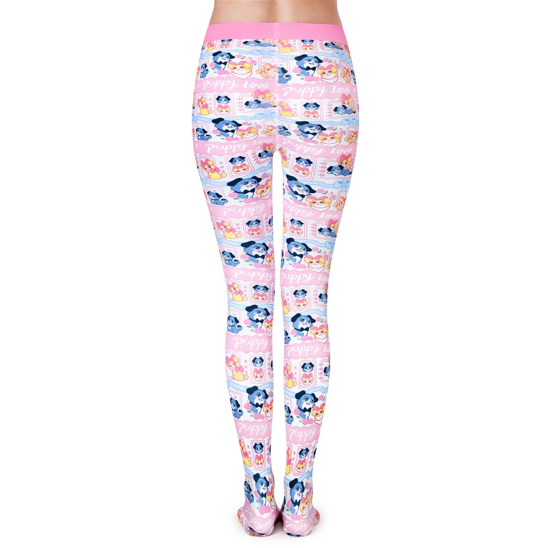 Puppy Love Little Blue Tights
