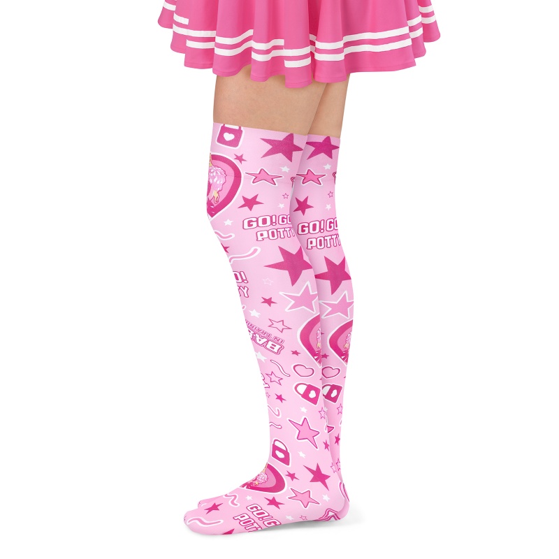 Baby Go Potty Over-the-Knee Silk Stockings