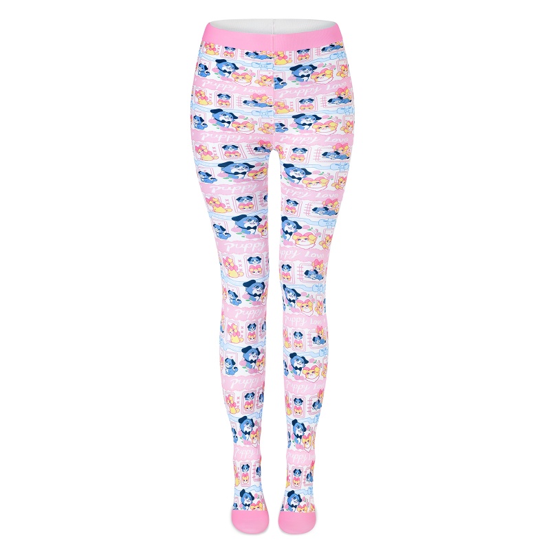 Puppy Love Little Blue Tights