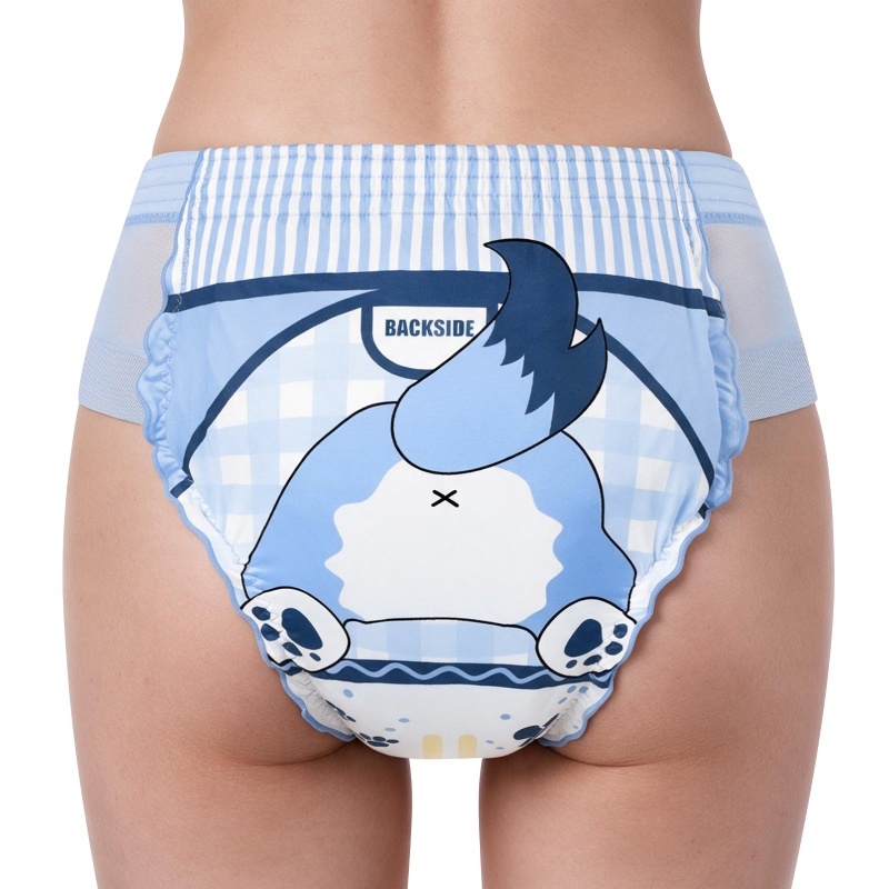 Little Blue Easy-Up Side Mesh Adult Training Pants