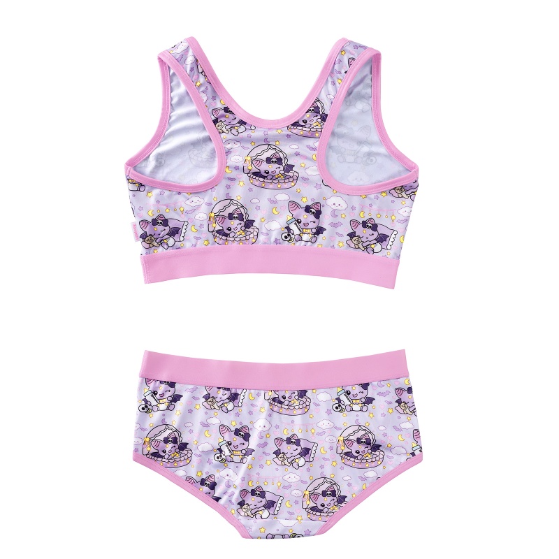Baby Bella Bat Print Bralette Set