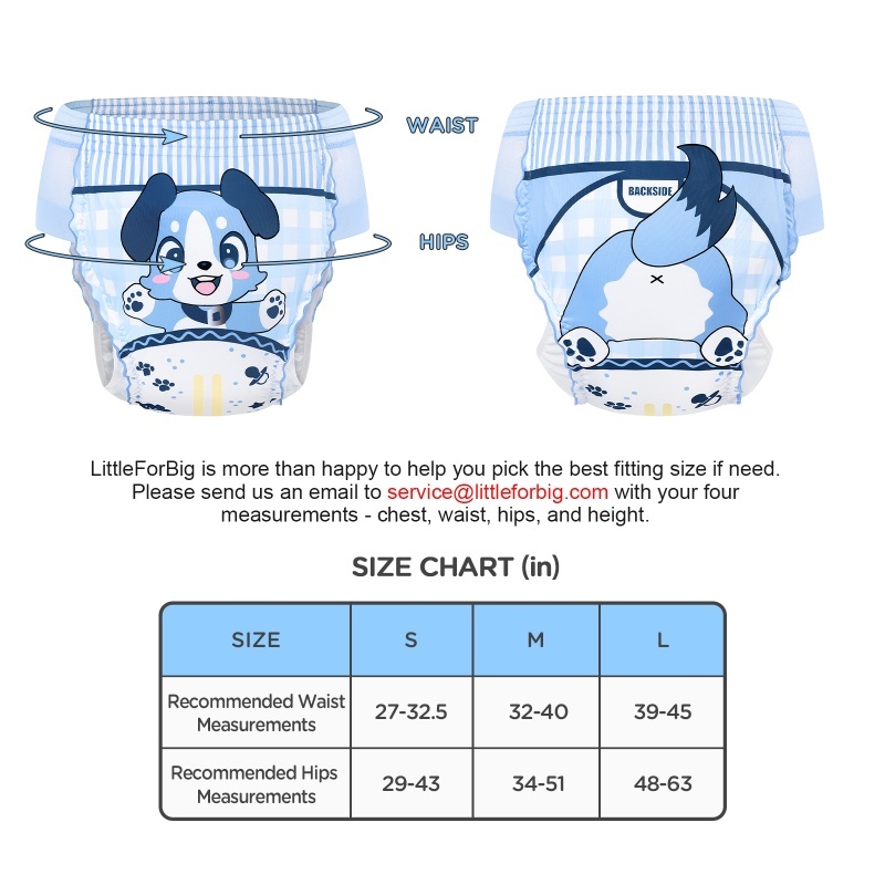 Little Blue Easy-Up Side Mesh Adult Training Pants