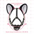 Little Furry Fluffy Ears Pacifier Petplay Head Harness