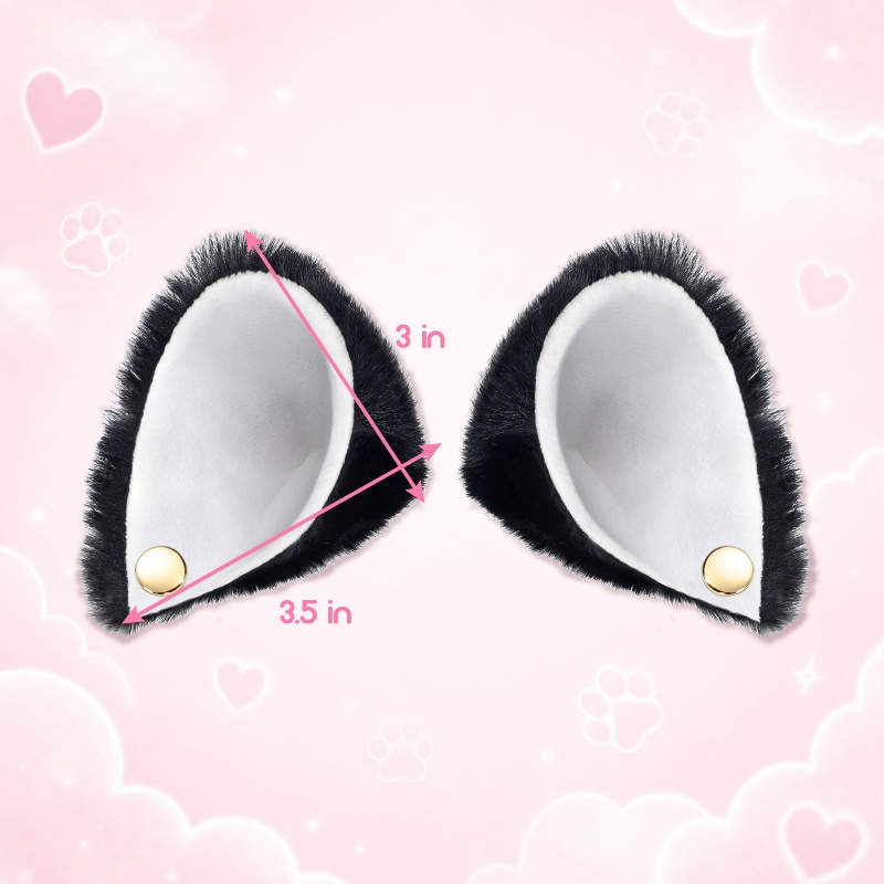 Little Furry Fluffy Ears Pet Play Head Harness Accessory