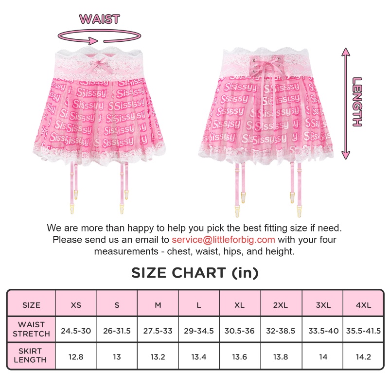 SissyUniversity Lacy See-through Lingerie Garter Skirt