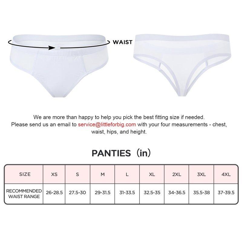Tucking Gaff Brazilian Cheeky Panties White