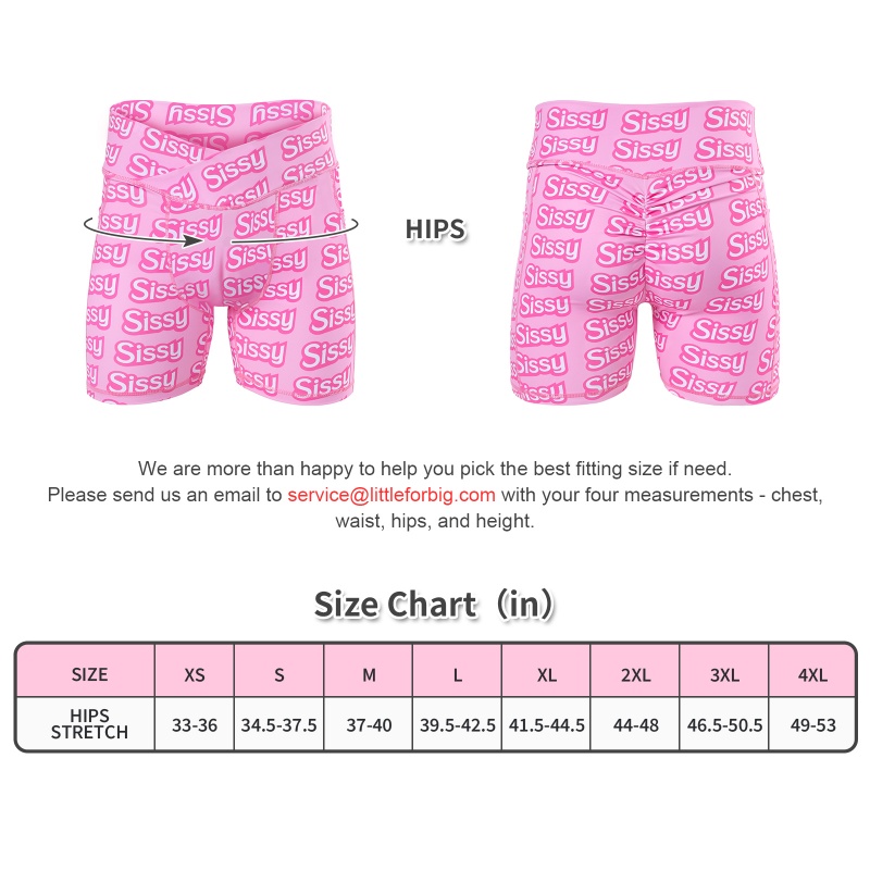 SissyUniversity High Waisted Camel Toe Insert Tucking Gaff Yoga Shorts Leggings