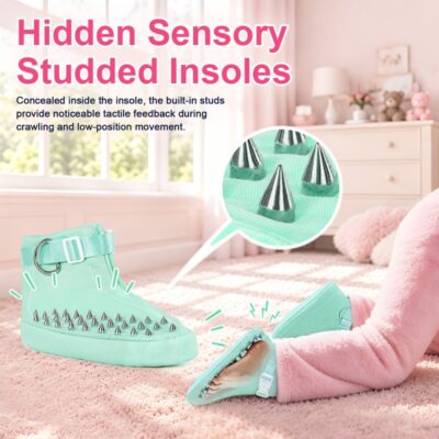 Forced Regression Crawling Trainer Locking Booties with Spike Green