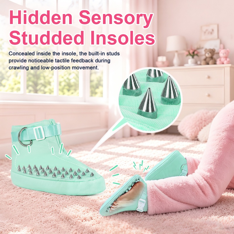 Forced Regression Crawling Trainer Locking Booties with Spike Green