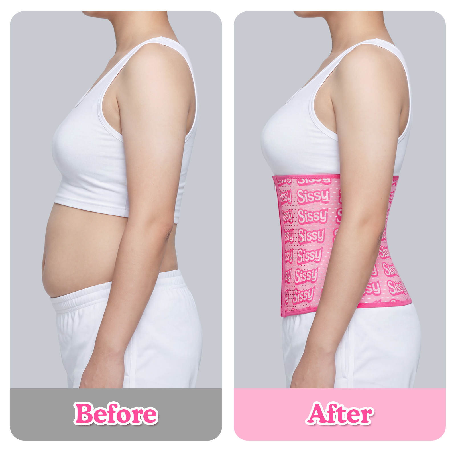 Sissy Training Stretchy Breathable Waist Shaper